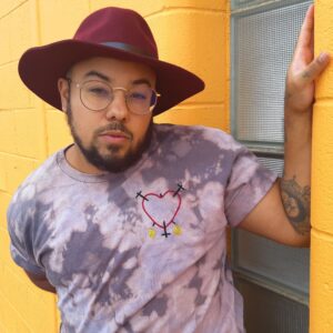 Three of Swords Bleach Dyed T-Shirt